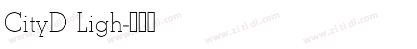 CityD Ligh字体转换